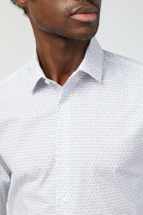 Slim Fit Dandelion Print Shirt - Image 3