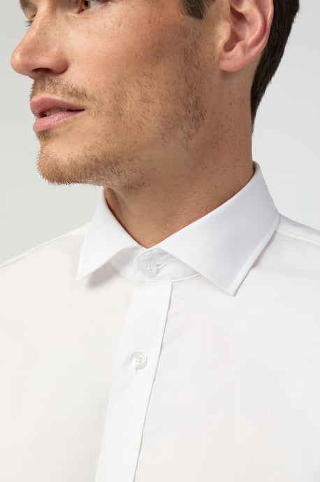 Regular Fit Poplin Single Cuff Cutaway Collar Shirt - Image 2