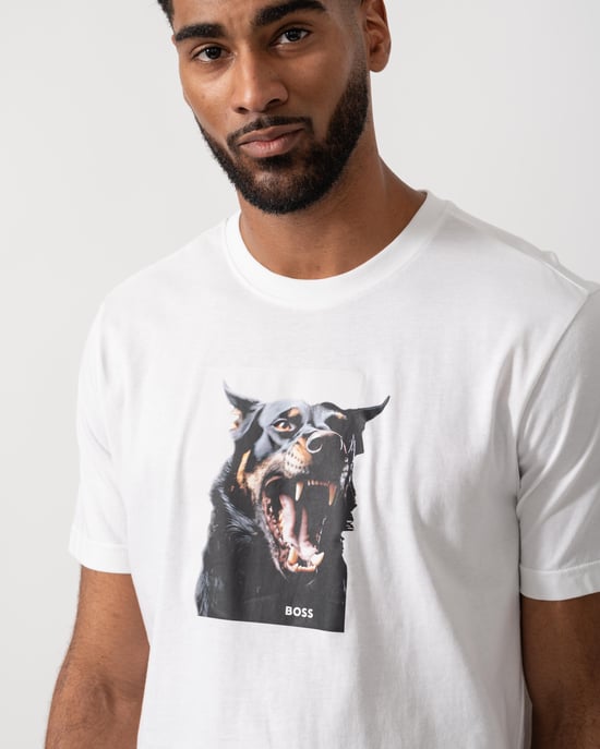 Dobermann T-Shirt in White - Image 3