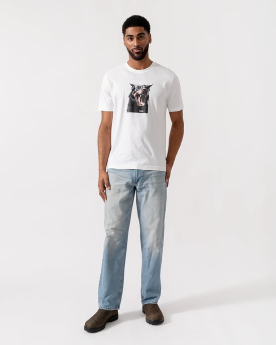Dobermann T-Shirt in White - Image 4