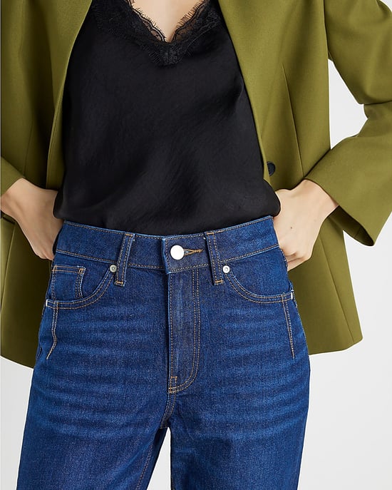 River Island Womens Mom Jeans Blue High Rise - Image 2