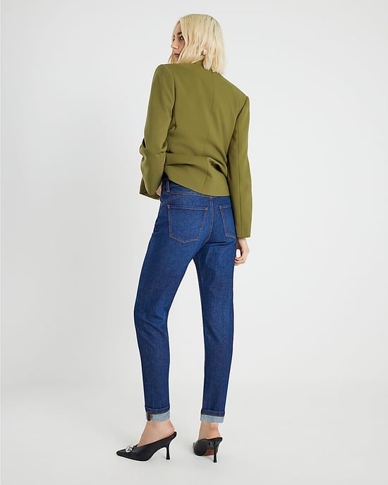 River Island Womens Mom Jeans Blue High Rise - Image 3
