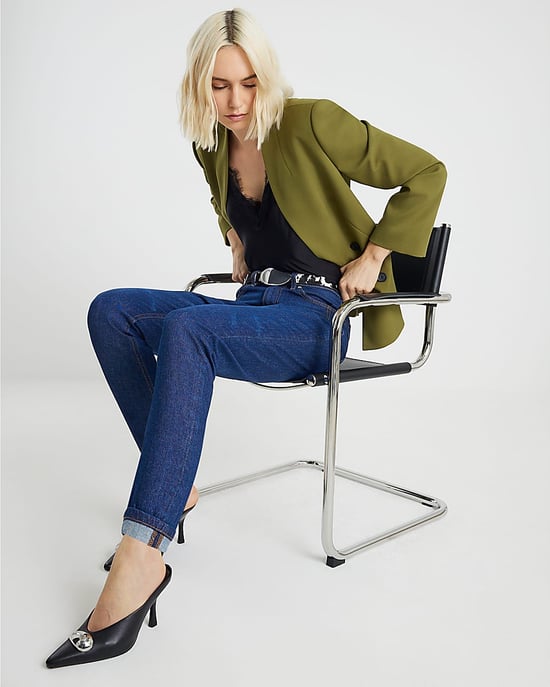 River Island Womens Mom Jeans Blue High Rise - Image 4