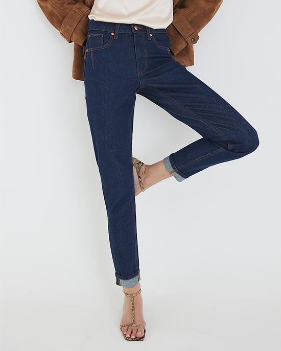 River Island Womens Mom Jeans Blue High Rise - Image 2