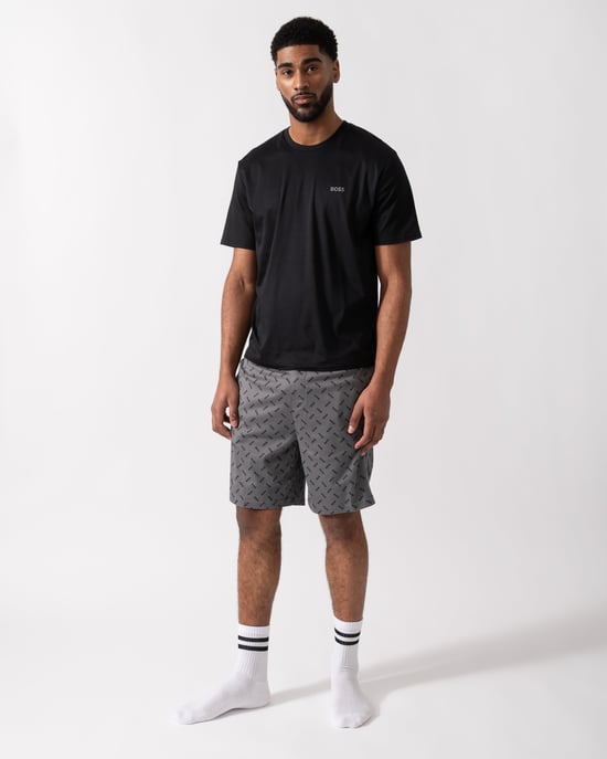 Relax Short Short Pyjama Set in Black - Image 1