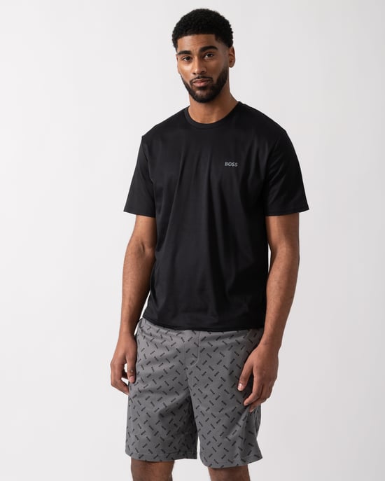 Relax Short Short Pyjama Set in Black - Image 6
