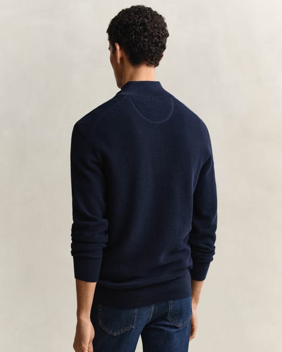 Half Zip in Navy - Image 2