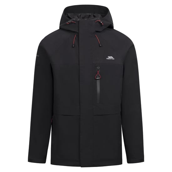 Trespass Waterdichte heren Carnish Jacket (Zwart) - Image 1