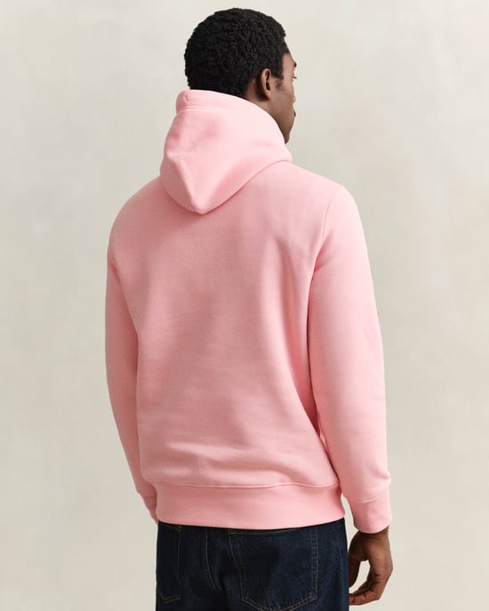 Regular Fit Pullover Hoodie in Light Pink - Image 2