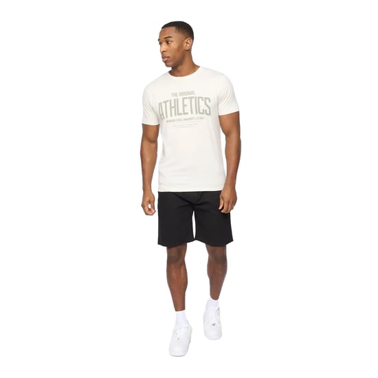 Crosshatch Mens Blansmoore Elasticated Regular Casual Shorts (Black) - Image 4