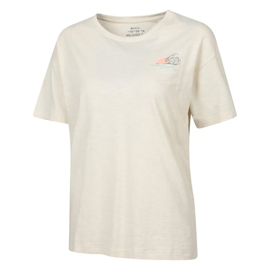 Mountain Warehouse Dames Zeecirkel Relaxed Fit T-shirt (Beige) - Image 3