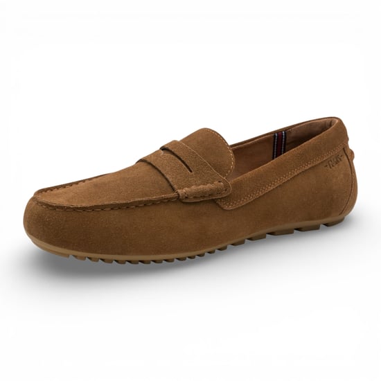 Tamaris Heren Bruine Suède Mocassin Loafers Casual Schoenen - Image 4