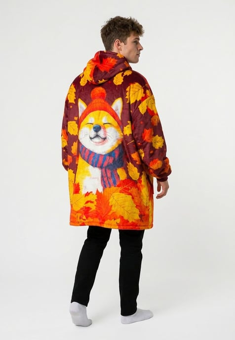 "Autumn Shiba" Knuffelhoodie - Image 3