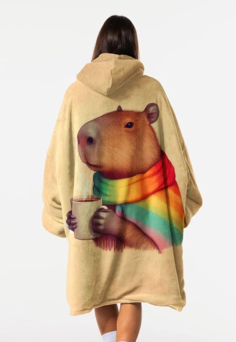 "Autumn Capybara fm" Knuffeltrui Huggie - Image 3