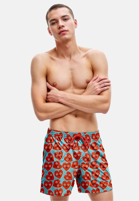 "Cute Hearts" Swim Shorts - Image 2