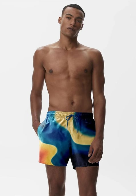 "Blue Flow" Swim Shorts - Image 2