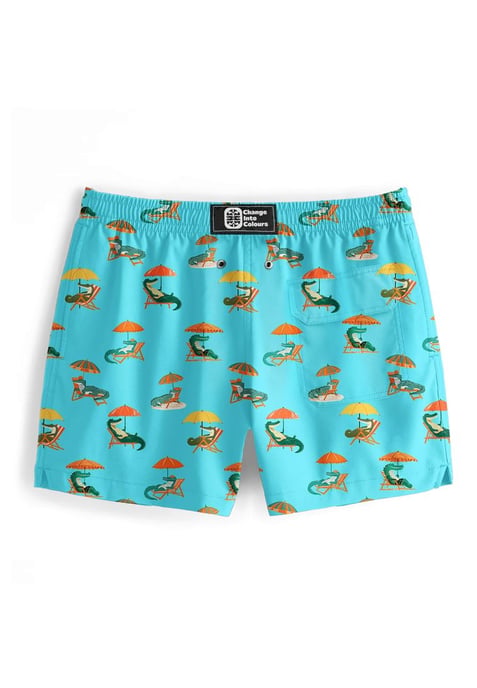 "Crocodiles" Swim Shorts - Image 3