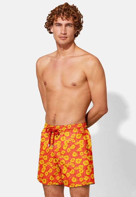 "Flora Red" Zwemshorts - Image 2