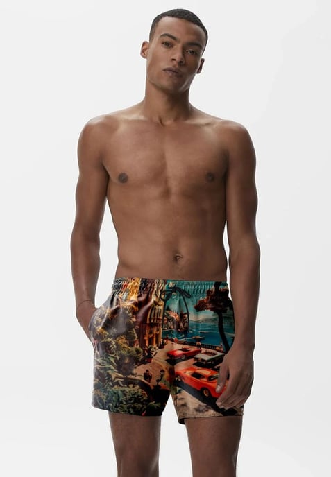 "Old School" Swim Shorts - Image 2