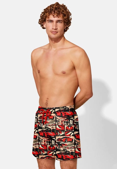 "Rosso Corsa" Swim Shorts - Image 2