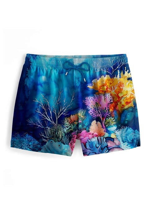"Reef Coral" Zwemshorts - Image 1