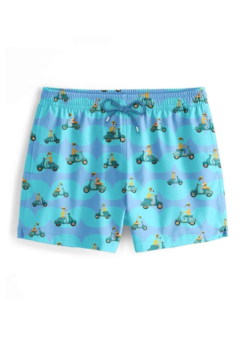 "Vespa Flamingo" Badshorts - Image 1