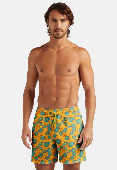 "Flora Yellow" Swim Shorts - Image 2