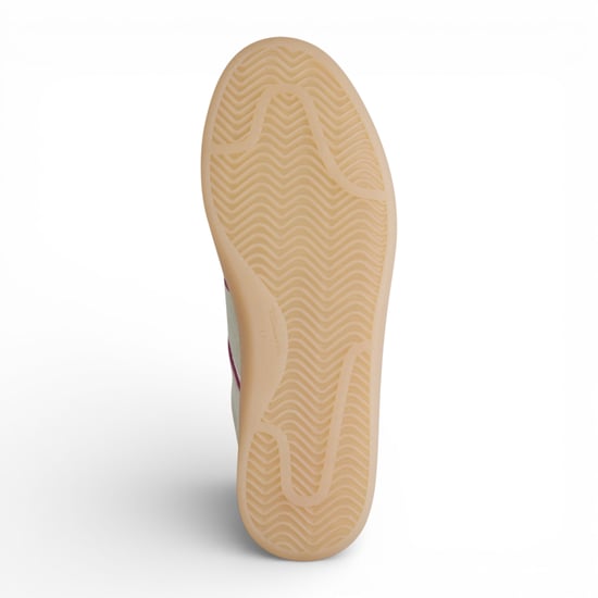 Tamaris dames sneakers van groen en roze leer - Image 4