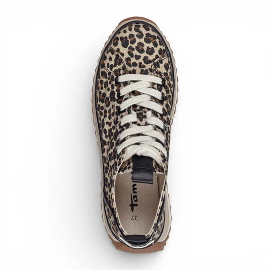 Tamaris dames platform sneakers met luipaardprint - Image 6