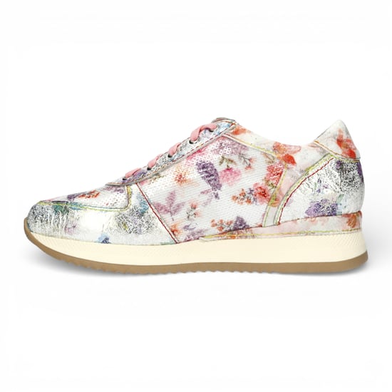 Laura Vita Gycmo 58 dames sneakers met groene bloemenprint van leer - Image 5