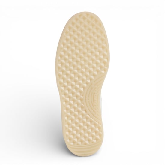Tamaris dames sneakers van wit leer met gouden strepen - Image 6