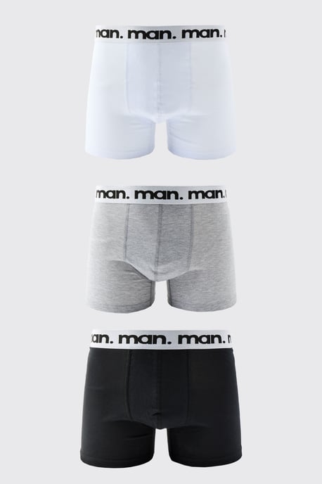 3 Pack Man Multi Coloured Boxers - Image 1