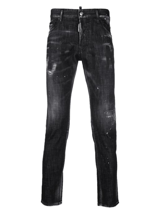 Cool Guy Icon Printed Jeans in Black - Image 2