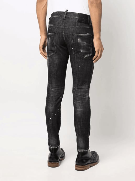 Cool Guy Icon Printed Jeans in Black - Image 3