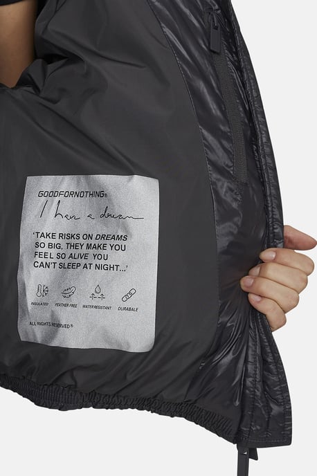 Grey Hooded Puffer Jacket - Image 4