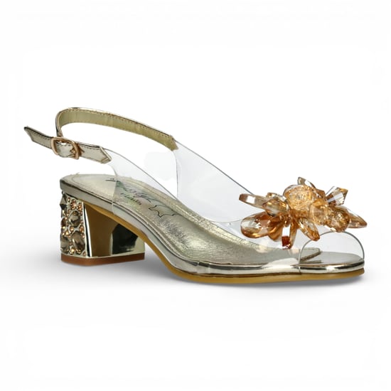 Laura Vita Mily-22 instapsandalen met gouden Cinderella-hak voor dames - Image 3