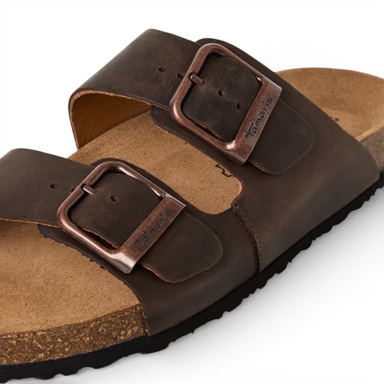 Tamaris Herr Bruna Läder Slip-On Footbed Toffelsandaler - Image 6
