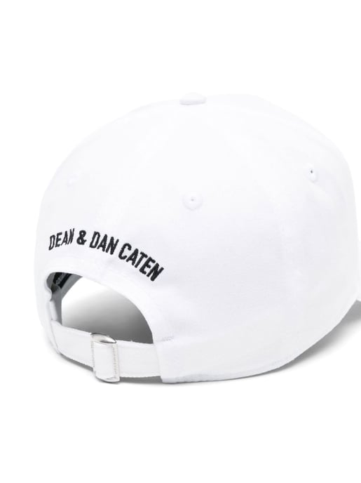Icon Tropical Baseball Cap in White - Image 2