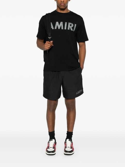 Logo Print T-Shirt in Black - Image 1