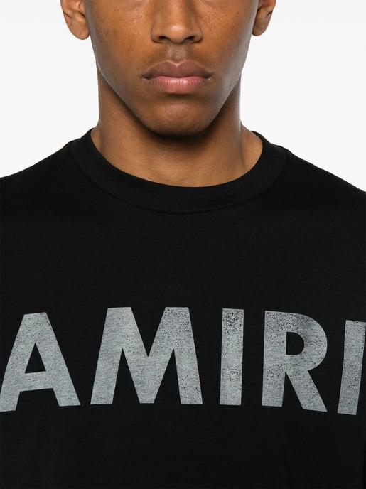 Logo Print T-Shirt in Black - Image 2