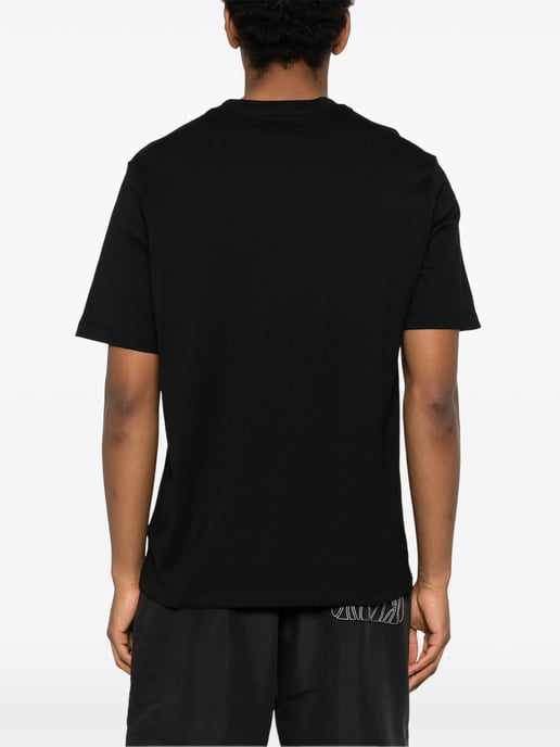 Logo Print T-Shirt in Black - Image 4