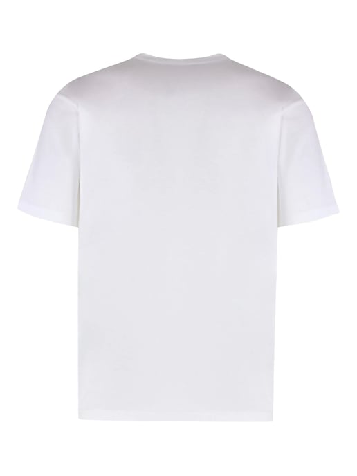 Chez Valentino Print Jersey T-Shirt in White - Image 2