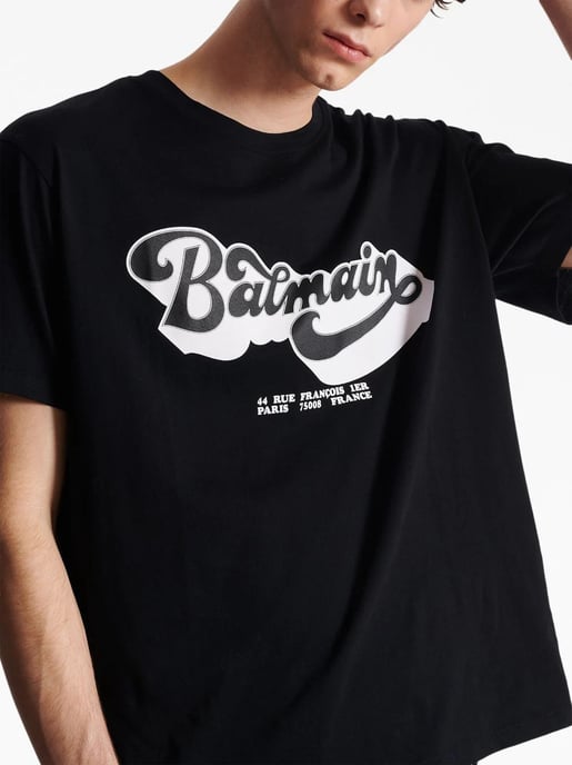 70s Logo Print T-Shirt in White - Image 2