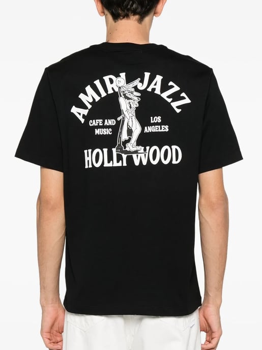 Jazz Wolf T-Shirt in Black - Image 4
