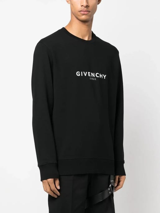 Reverse Paris Sweatshirt in Black - Image 4