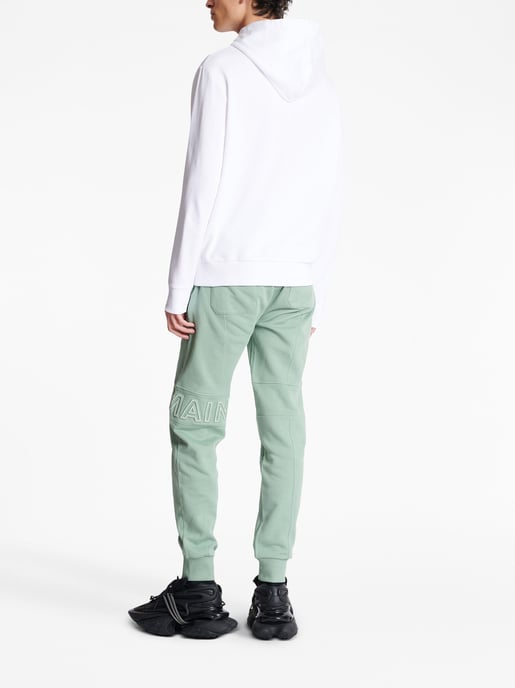 Logo Printed Hoodie in White - Image 5