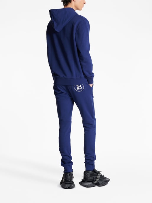 Logo Printed Hoodie in Navy - Image 6