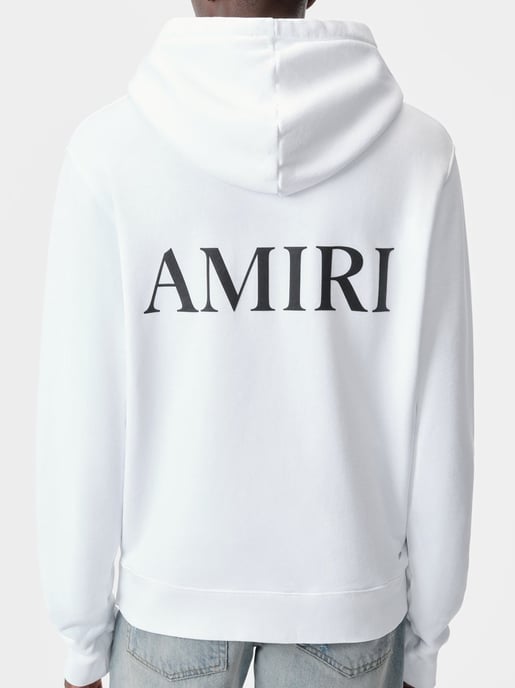 MA Core Logo Printed Hoodie in White - Image 2
