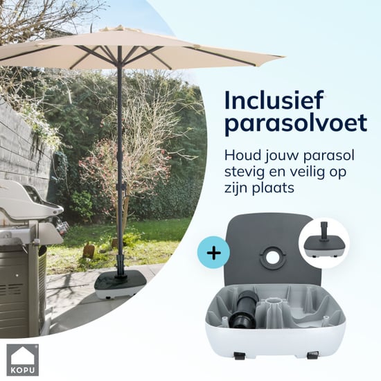 Kopu ® valencia parasol rond 300 cm met beschermhoes - - Image 4