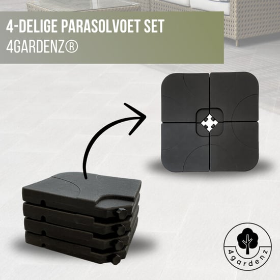 4gardenz ® verzwaringsset parasolvoet voor zweefparasols vulbaar tot 80 kg - Image 2